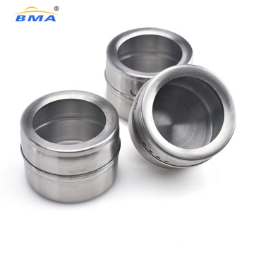 Factory High Quality Stainless Metal Steel Storage Magnetic Spice Jars